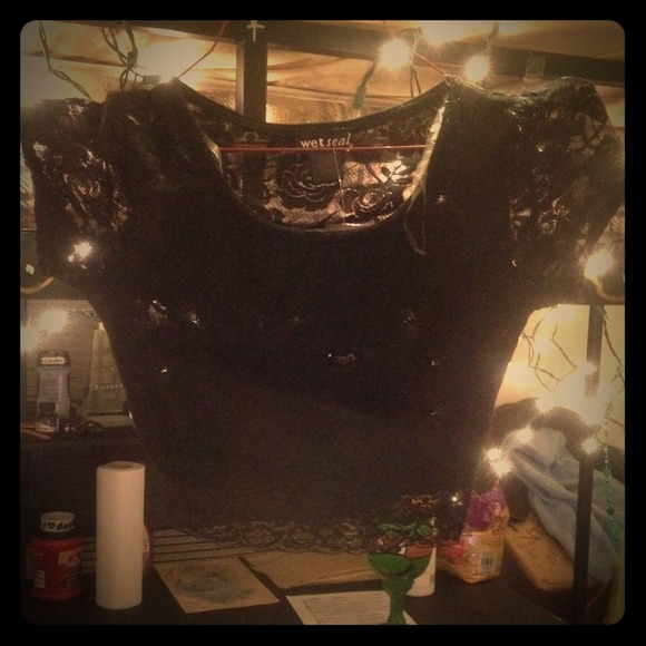 Wet Seal Lace Crop Top