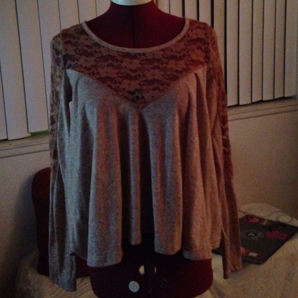 Pink lace blouse