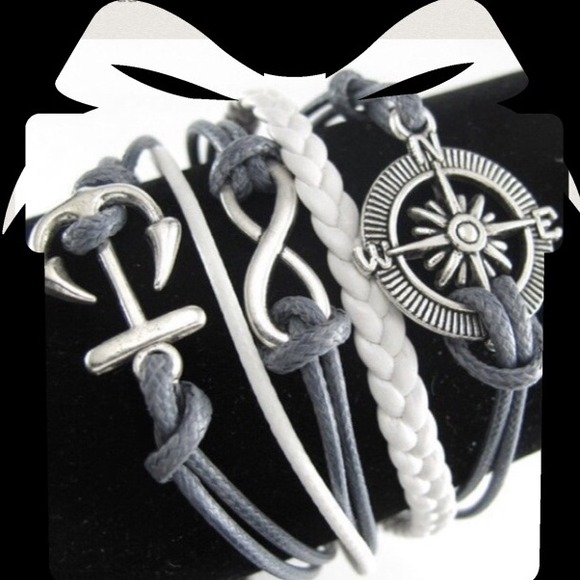 🌟TRADED🌟 Anchor , Infinity & Compass Bracelet ❤️