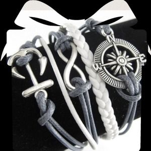 🌟TRADED🌟 Anchor , Infinity & Compass Bracelet ❤️