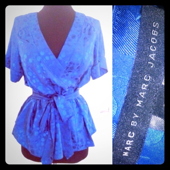 Sold🚫🚫Marc By Marc Jacobs Silk Cobalt Blouse