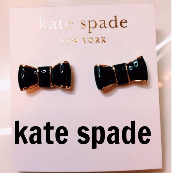 ❤️SOLD in bundle❤️ Kate Spade black bow earrings