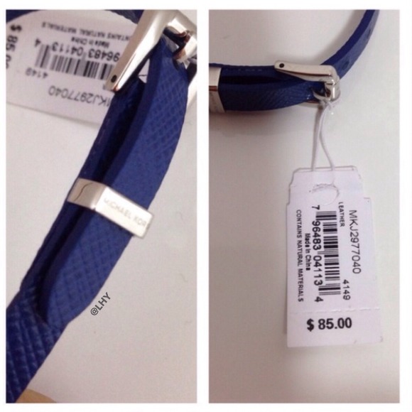 Michael Kors Pyramid-Stud Saffiano Bracelet - Picture 4 of 4