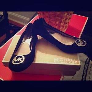 Michael Kors Suede Ballerina Flats