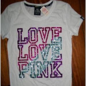 Victoria's Secret bling pink shirt