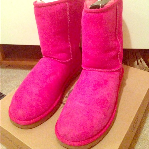 bright pink ugg boots