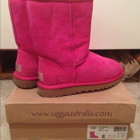 UGG Shoes Hot Pink Boots Poshmark