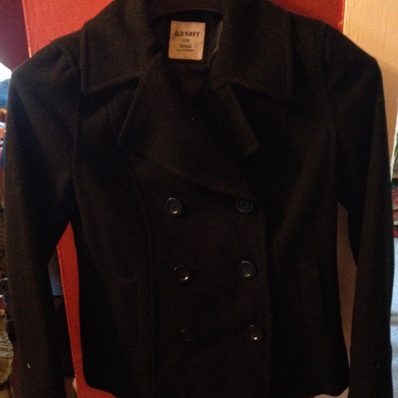 Black peacoat
