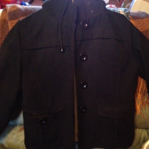 Hooded black jacket
