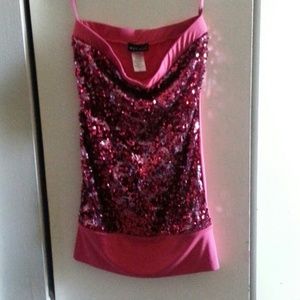 Strapless wetseal sparkly shirt