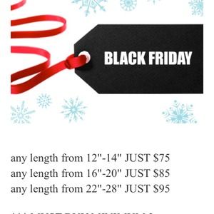 Bundle Hair $75 each. Any length 12"-16"