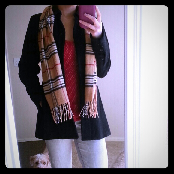 Banana Republic Black Peacoat