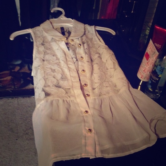 White lace blouse