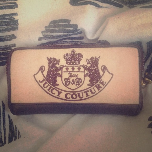 Juicy Couture pink and brown wallet