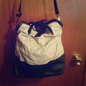 Gorgeous pinstriped school bag by Urban Outfitters