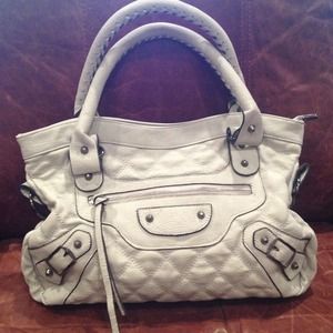 NWOT Grey Satchel...Simple/Chic!