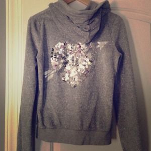 RESERVED VS PINK Silver Sequin/Sparkle Hoodie