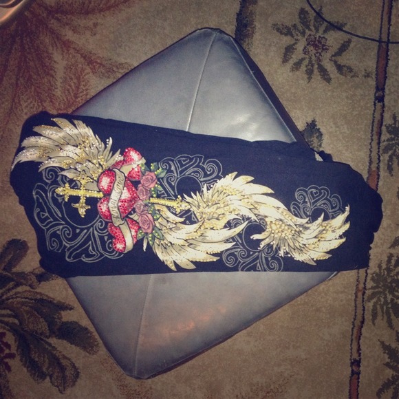 Black Designed Sweatpants