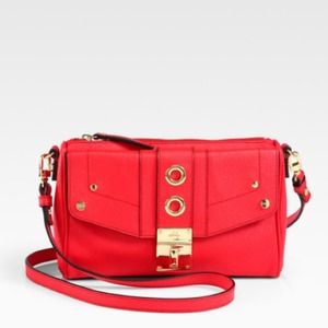 Milly red cross body bag
