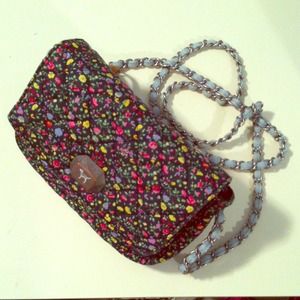 PINK floral print bag