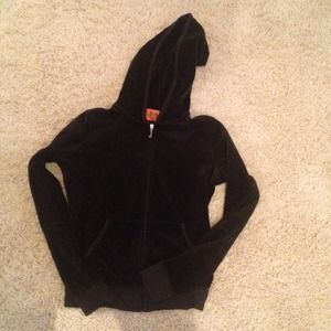 Brown velour hoodie