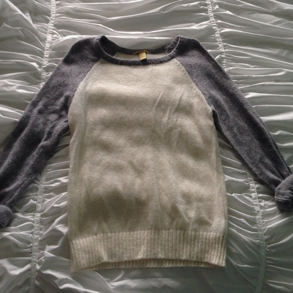 Gray & White Sweater