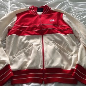 red and white nike jacket