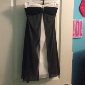 ⚫️Cream and black dress