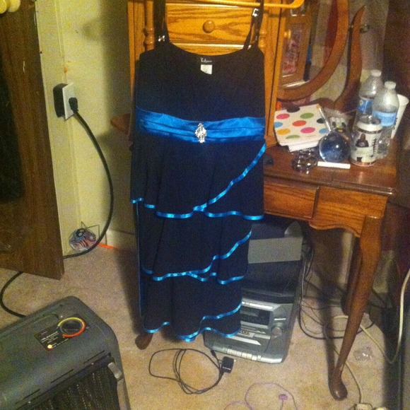 Black and Blue Dress