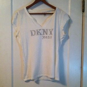 * SOLD* DKNY Split Neck Tee
