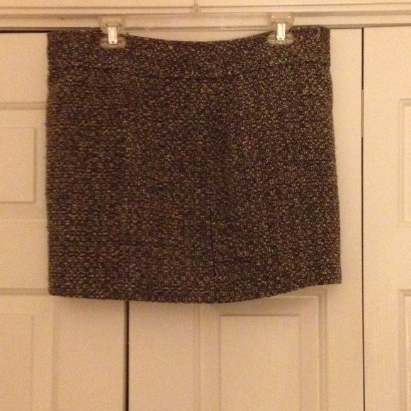 Black and white mini skirt