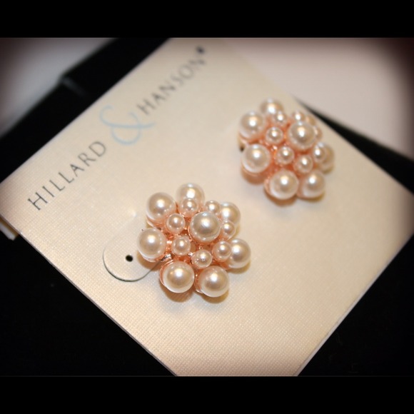 Elegant pinkish color pearl earrings - Picture 2 of 3