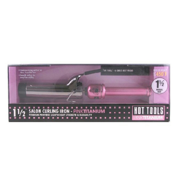Pink curling iron ($15 Firm)
