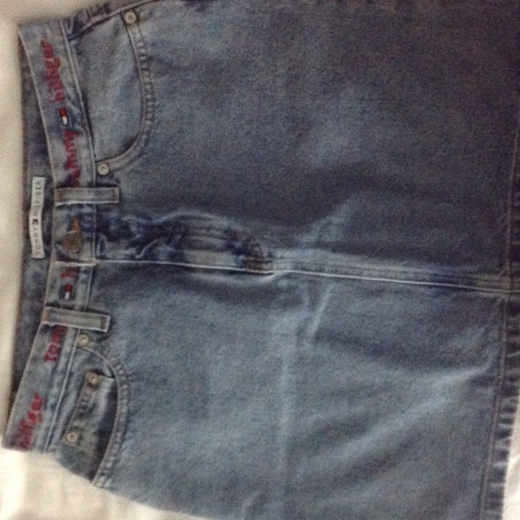 Tommy Hilfiger denim mini skirt, classic cut