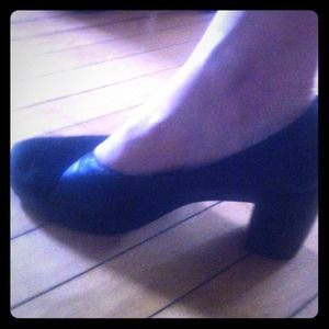 Dansko Sz 42  Tuttie Black Suede & Leather Pumps