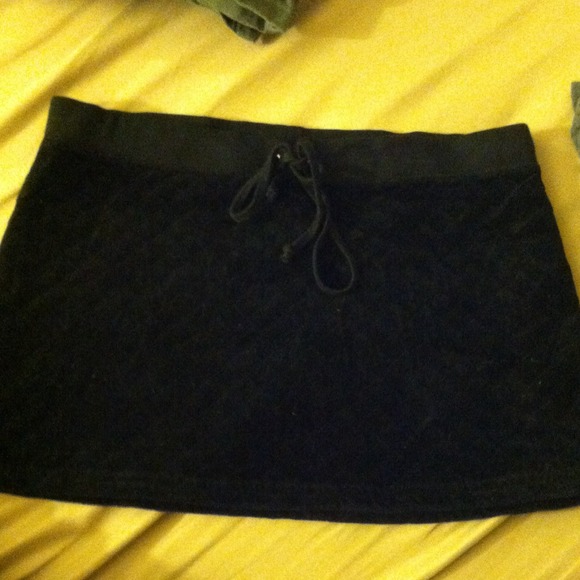 Vintage juicy couture black mini skirt