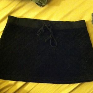 Vintage juicy couture black mini skirt
