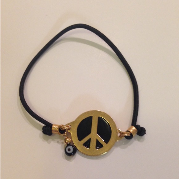 SOLD in bundle Peace sign bracelet