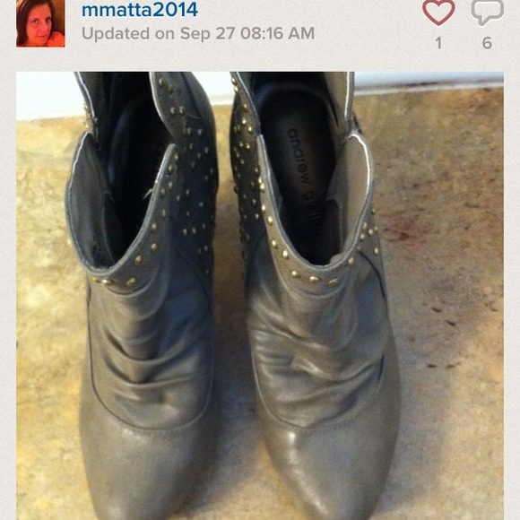 Gray boots