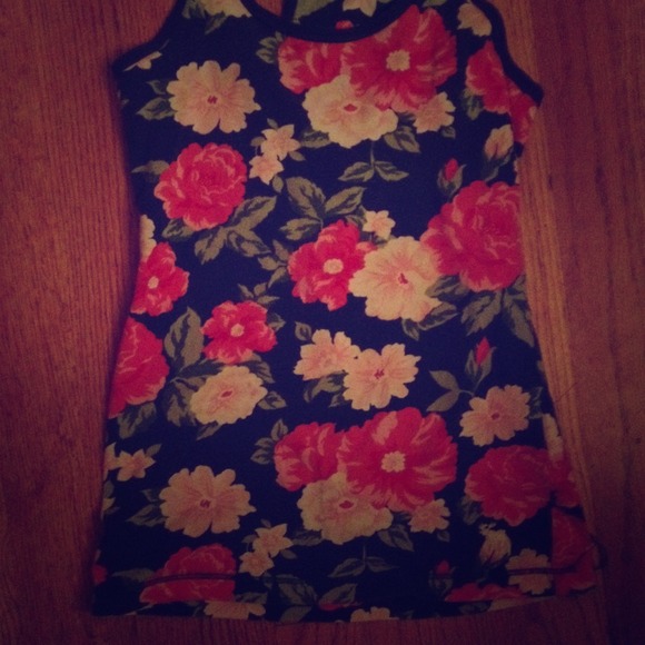 Floral Abercrombie tank top