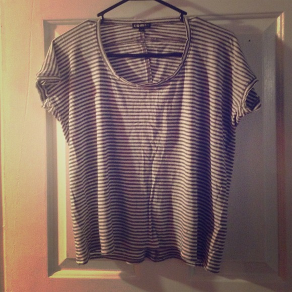 Slouchy stripey tee