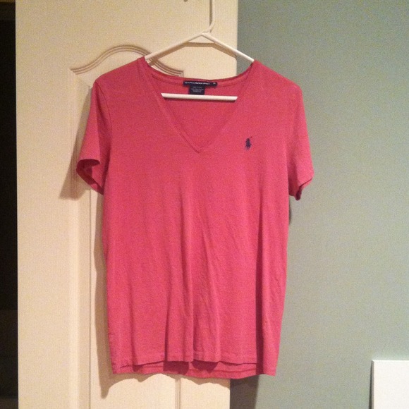 POLO women's V-neck fitted tee