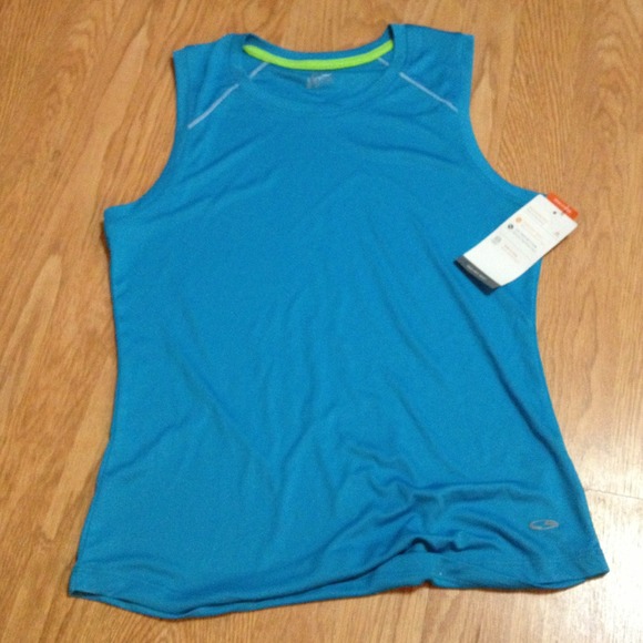 Bright blue Duo dry max work out shirt