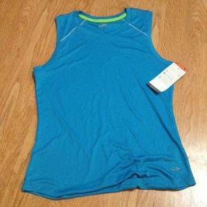 Bright blue Duo dry max work out shirt