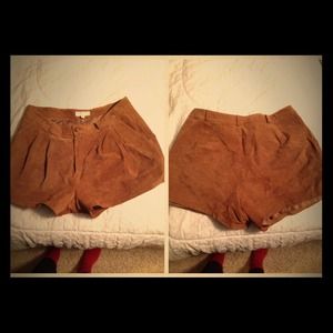 Forever 21 High-waisted Suede Shorts