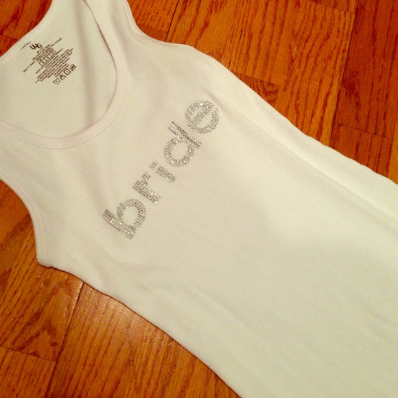 Bride tank: wedding getting ready or bachelorette