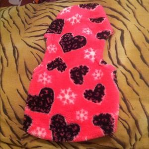Heart pink sweater for dogs