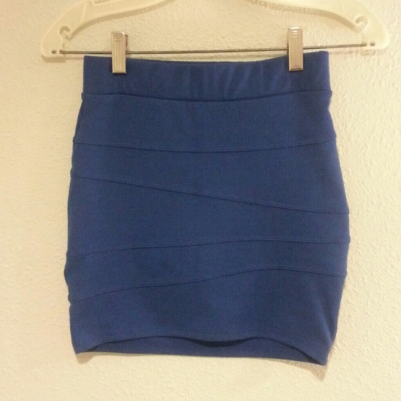 **sold**Charlotte Russe blue skirt