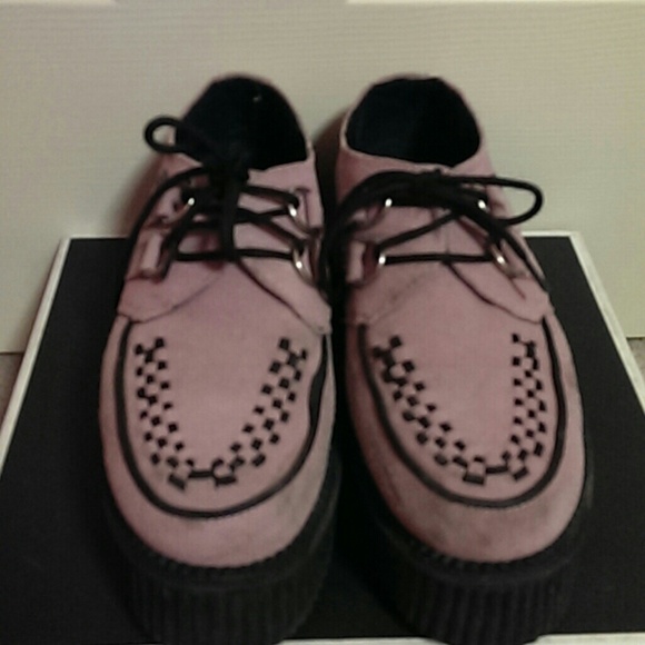 Pink TUK platform creepers
