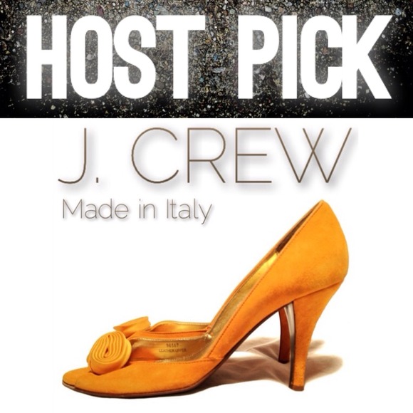 ❤️🎉HOST PICK 2/21🎉J. Crew Yellow Suede Heels
